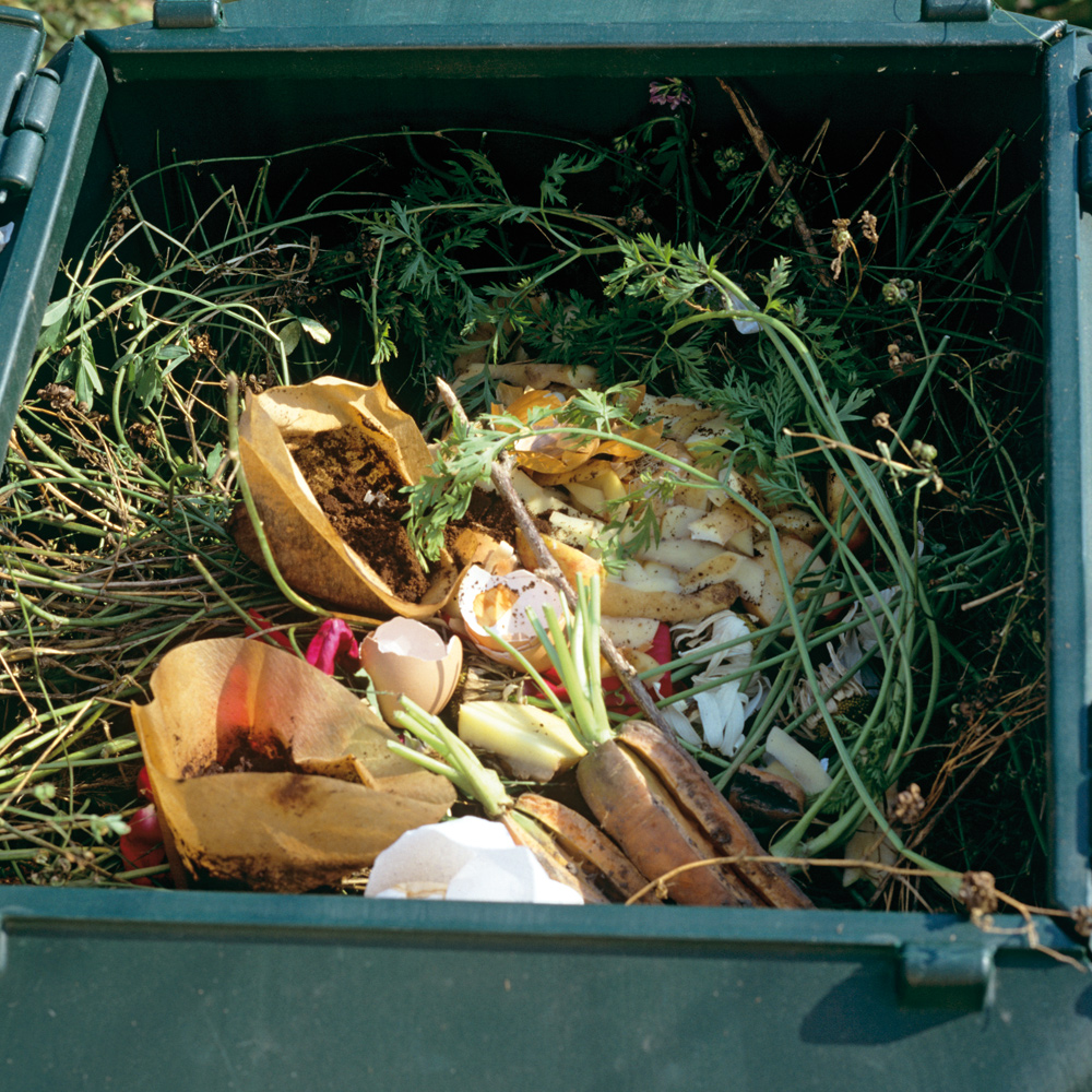 Gemischte Gartenabfälle