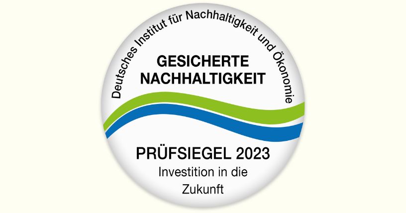 Zertifikat Gesicherte Nachhaltigkeit Zertifikat Gesicherte Nachhaltigkeit